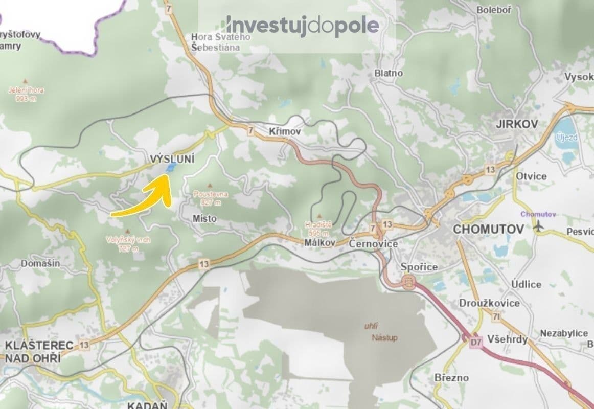 Predaj pozemku 24.719 m², Výsluní, Ústecký kraj Predaj pozemku 24.719 m², Výsluní, Ústecký kraj