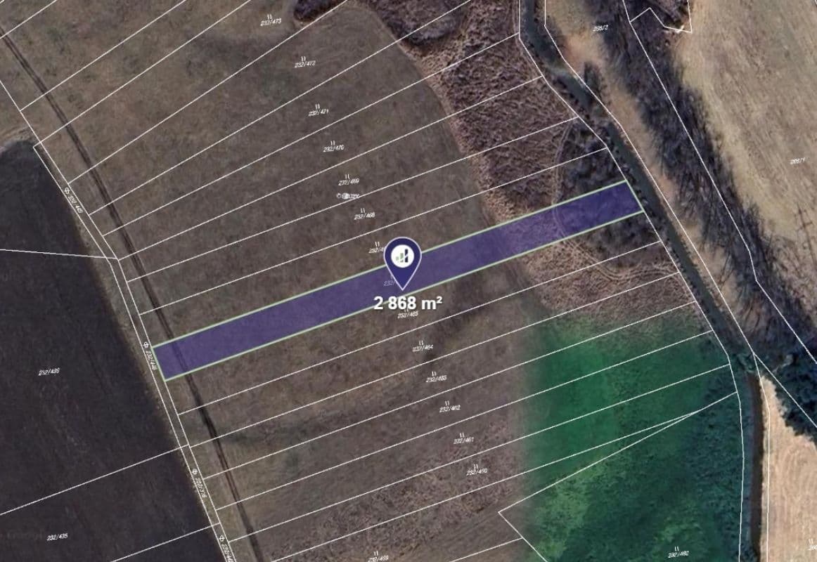 Predaj pozemku 2.868 m², Kly, Středočeský kraj Predaj pozemku 2.868 m², Kly, Středočeský kraj