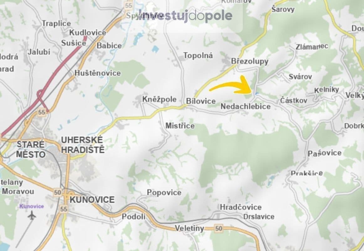 Predaj pozemku 2.698 m², Částkov, Zlínský kraj Predaj pozemku 2.698 m², Částkov, Zlínský kraj