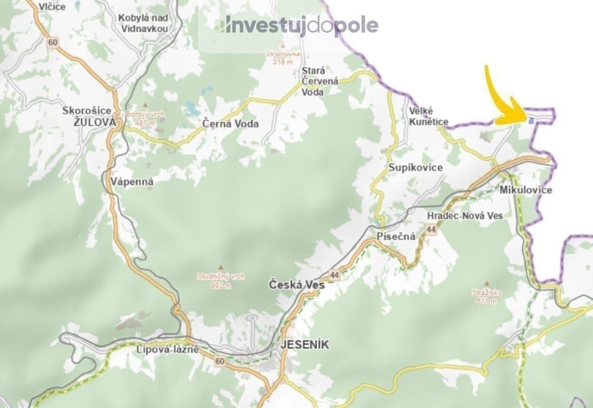 Predaj pozemku 28.555 m², Mikulovice, Olomoucký kraj Predaj pozemku 28.555 m², Mikulovice, Olomoucký kraj