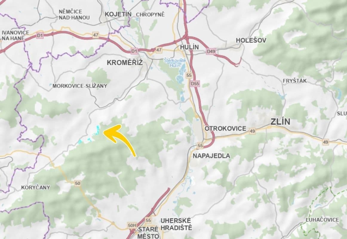 Predaj pozemku 29.146 m², Roštín, Zlínský kraj Predaj pozemku 29.146 m², Roštín, Zlínský kraj