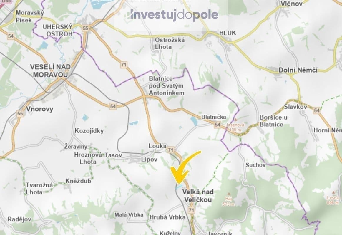 Predaj pozemku 1.694 m², Velká nad Veličkou, Jihomoravský kraj Predaj pozemku 1.694 m², Velká nad Veličkou, Jihomoravský kraj