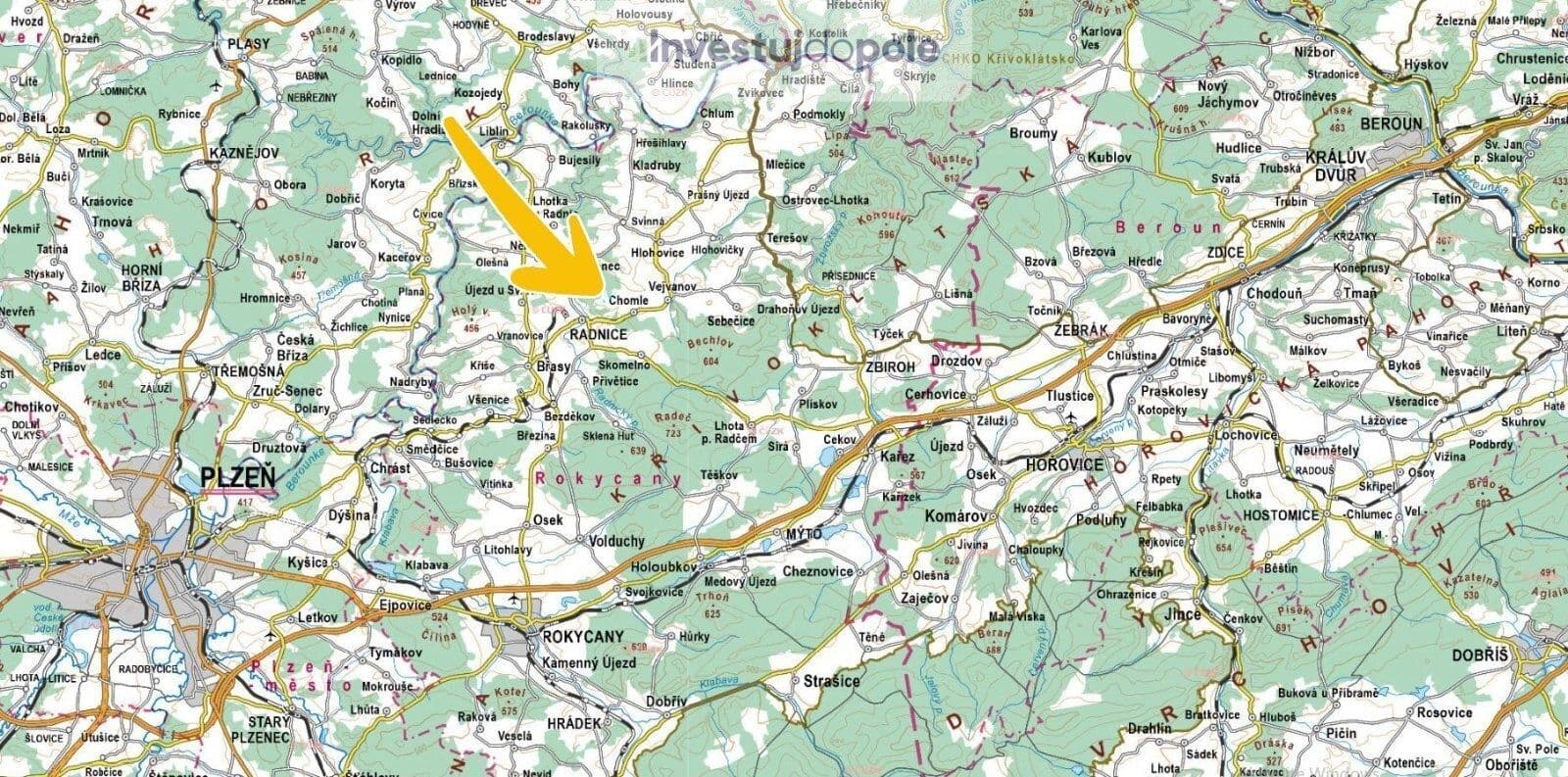 Predaj pozemku 5.786 m², Radnice, Plzeňský kraj Predaj pozemku 5.786 m², Radnice, Plzeňský kraj