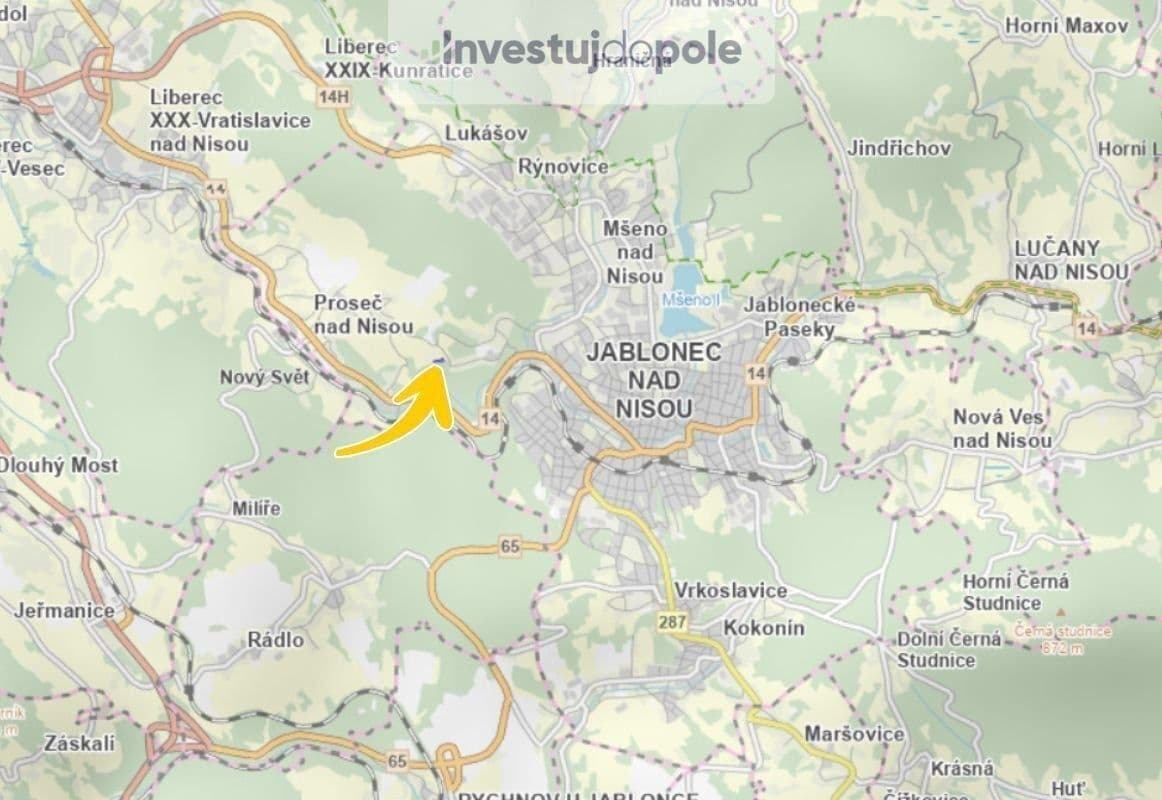 Predaj pozemku 1.580 m², Horní, Jablonec nad Nisou, Liberecký kraj Predaj pozemku 1.580 m², Horní, Jablonec nad Nisou, Liberecký kraj