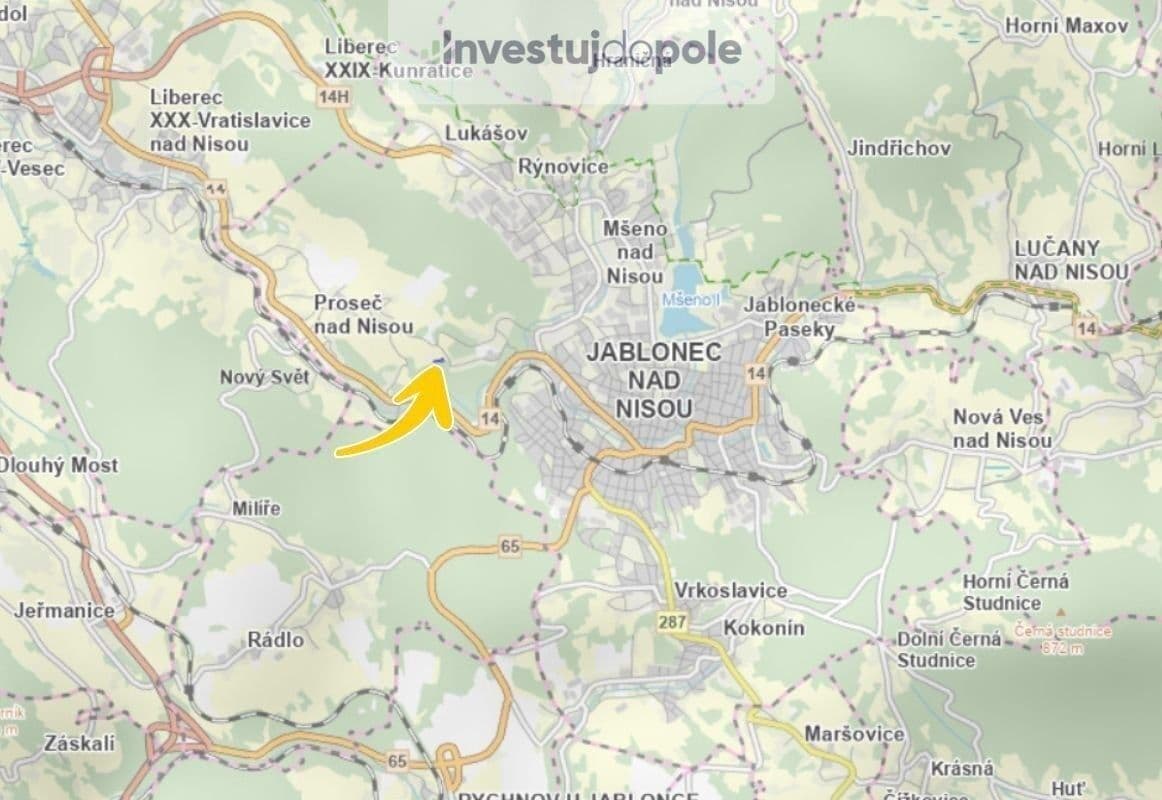 Predaj pozemku 1.580 m², Jablonec nad Nisou, Liberecký kraj Predaj pozemku 1.580 m², Jablonec nad Nisou, Liberecký kraj