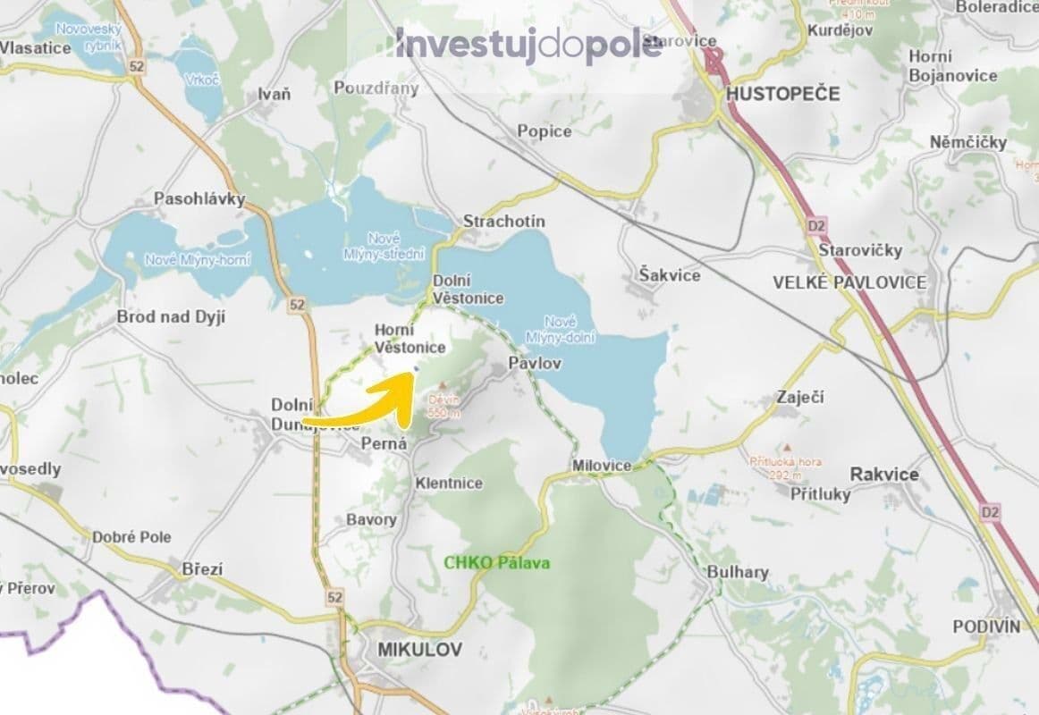 Predaj pozemku 5.123 m², Horní Věstonice, Jihomoravský kraj Predaj pozemku 5.123 m², Horní Věstonice, Jihomoravský kraj