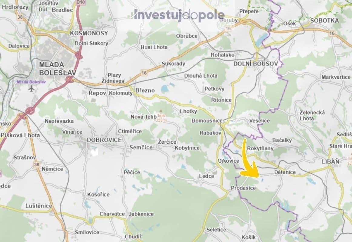 Predaj pozemku 25.466 m², Dětenice, Královéhradecký kraj Predaj pozemku 25.466 m², Dětenice, Královéhradecký kraj