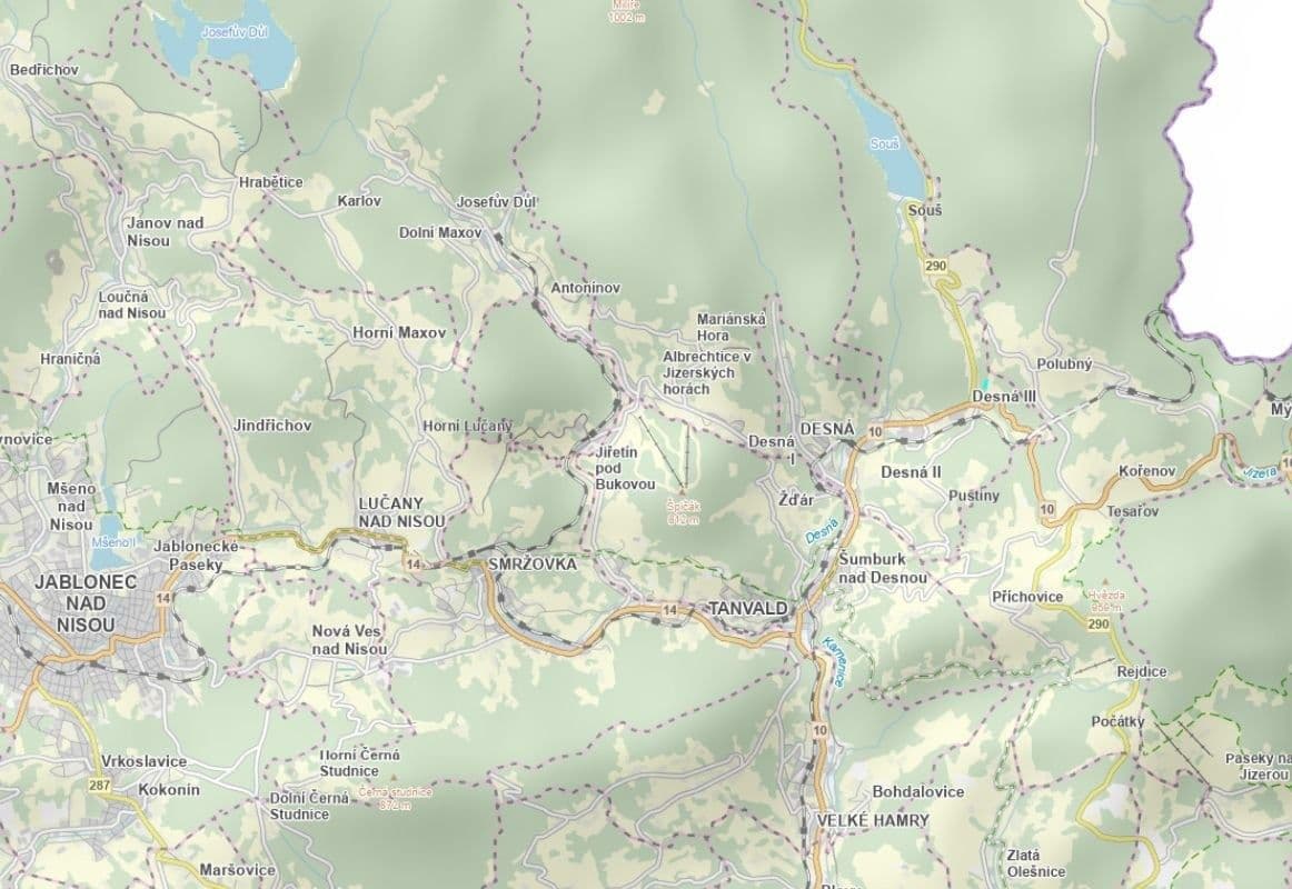Predaj pozemku 5.425 m², Desná, Liberecký kraj Predaj pozemku 5.425 m², Desná, Liberecký kraj