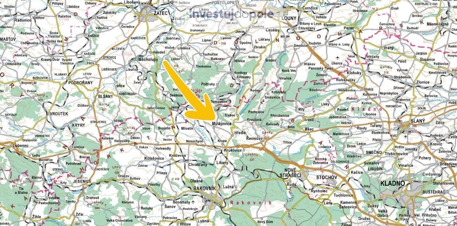 Predaj pozemku 24.268 m², Mutějovice, Středočeský kraj Predaj pozemku 24.268 m², Mutějovice, Středočeský kraj