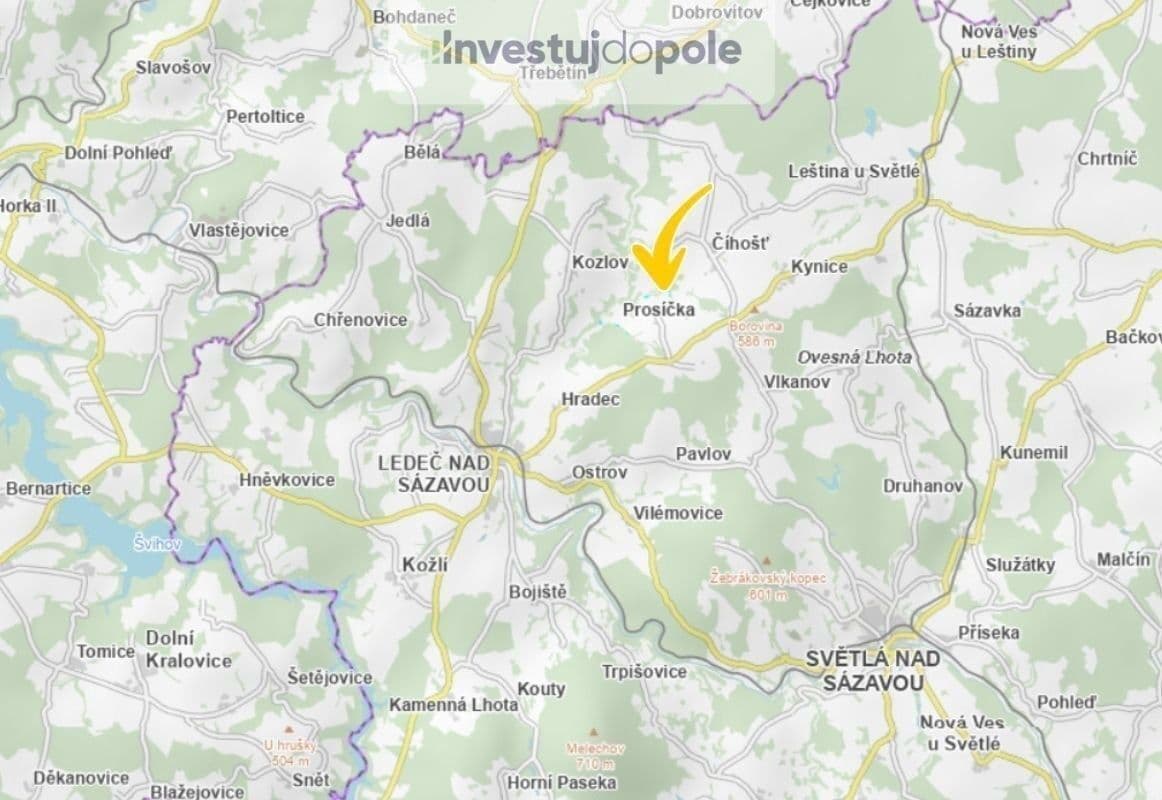 Predaj pozemku 2.834 m², Prosíčka, Kraj Vysočina Predaj pozemku 2.834 m², Prosíčka, Kraj Vysočina