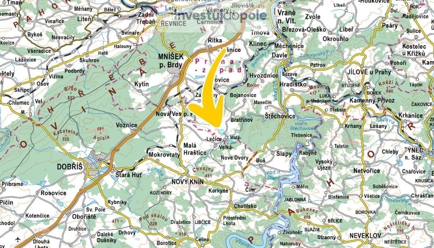 Predaj pozemku 35.683 m², Bojanovice, Středočeský kraj Predaj pozemku 35.683 m², Bojanovice, Středočeský kraj