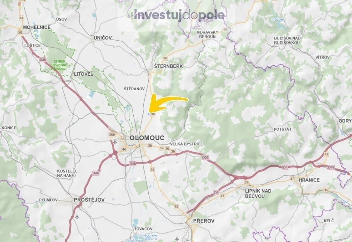 Predaj pozemku 7.632 m², Dolany, Olomoucký kraj Predaj pozemku 7.632 m², Dolany, Olomoucký kraj