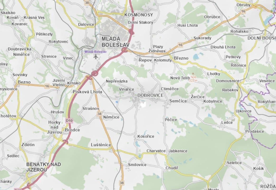 Predaj pozemku 13.529 m², Dobrovice, Středočeský kraj Predaj pozemku 13.529 m², Dobrovice, Středočeský kraj