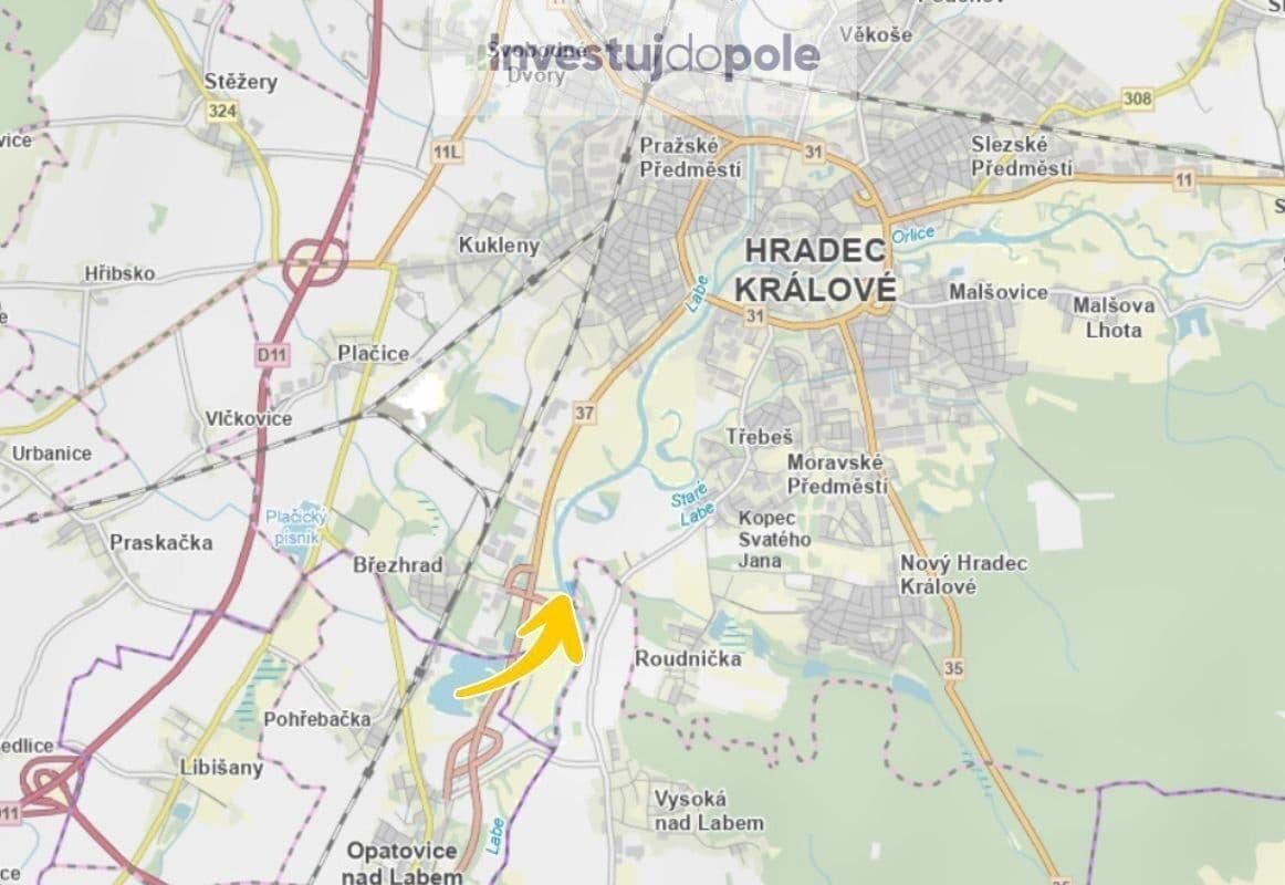 Predaj pozemku 5.286 m², Hradec Králové, Královéhradecký kraj Predaj pozemku 5.286 m², Hradec Králové, Královéhradecký kraj