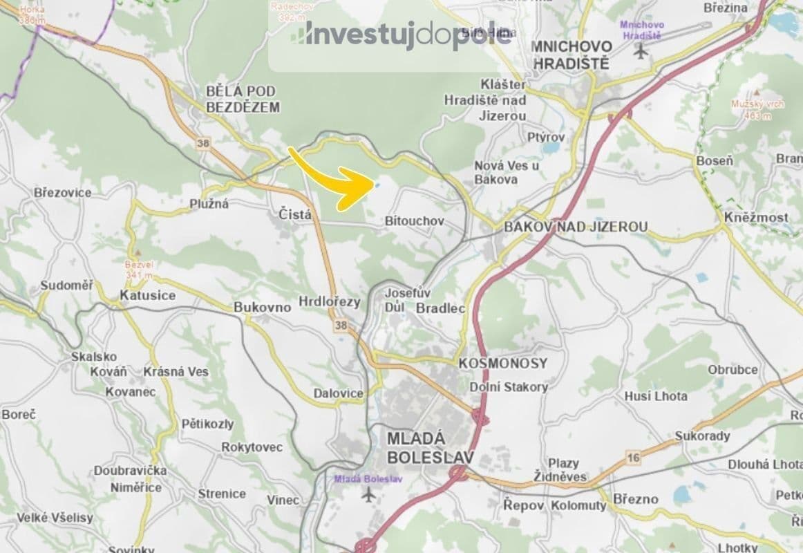 Predaj pozemku 8.228 m², Bítouchov, Středočeský kraj Predaj pozemku 8.228 m², Bítouchov, Středočeský kraj