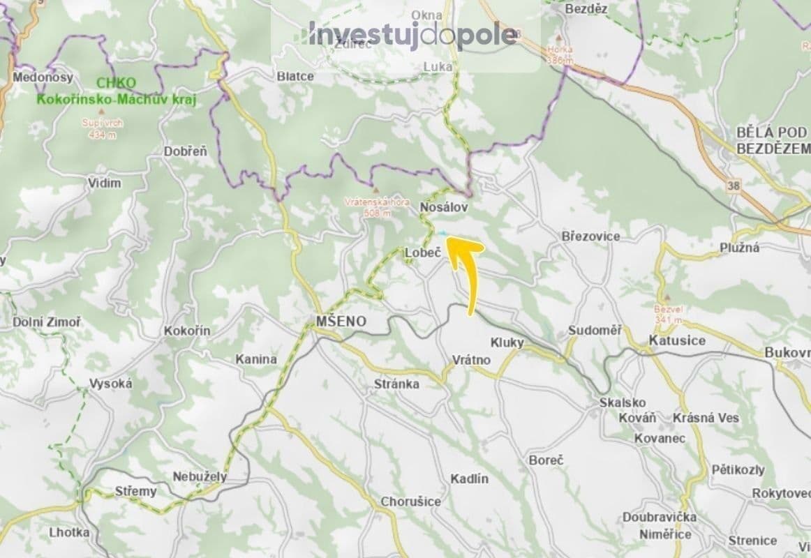 Predaj pozemku 3.328 m², Nosálov, Středočeský kraj Predaj pozemku 3.328 m², Nosálov, Středočeský kraj