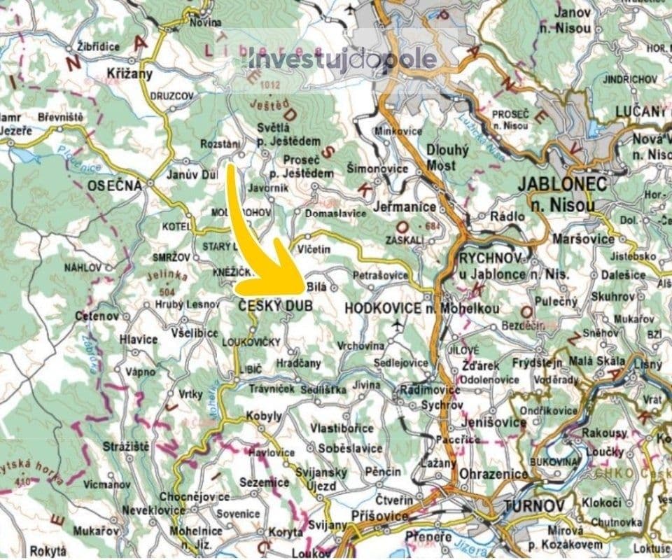 Predaj pozemku 1.778 m², Český Dub, Liberecký kraj Predaj pozemku 1.778 m², Český Dub, Liberecký kraj