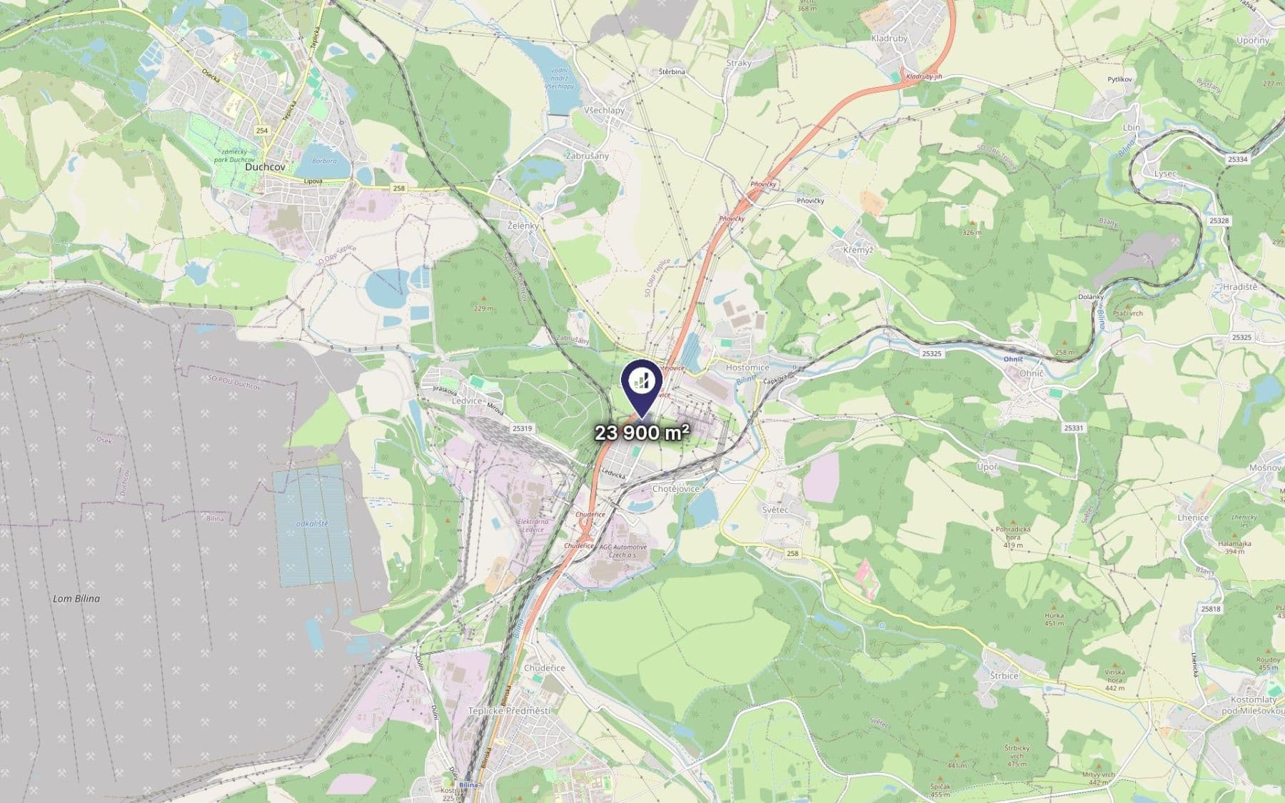 Predaj pozemku 23.900 m², Světec, Ústecký kraj Predaj pozemku 23.900 m², Světec, Ústecký kraj
