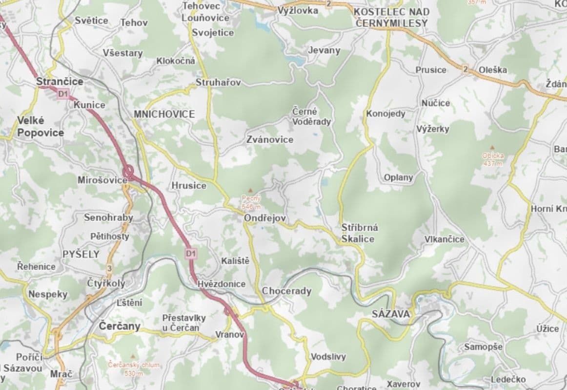 Predaj pozemku 2.457 m², Ondřejov, Středočeský kraj Predaj pozemku 2.457 m², Ondřejov, Středočeský kraj