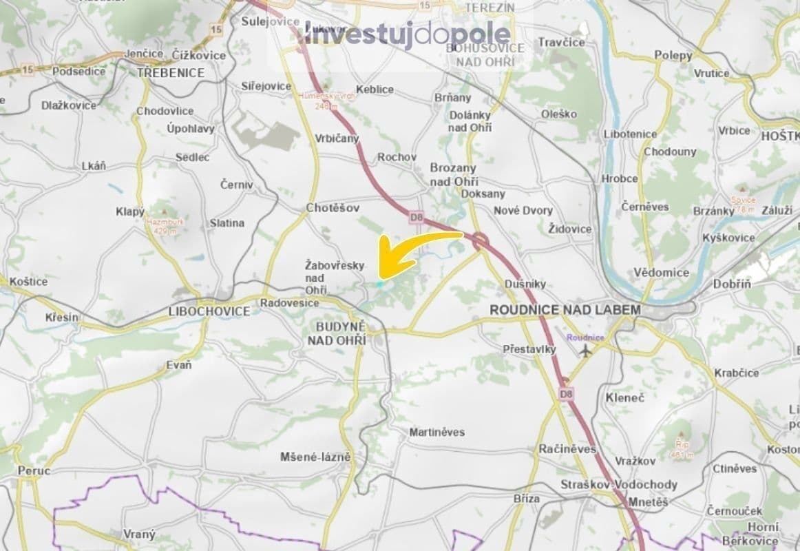 Predaj pozemku 3.124 m², Budyně nad Ohří, Ústecký kraj Predaj pozemku 3.124 m², Budyně nad Ohří, Ústecký kraj