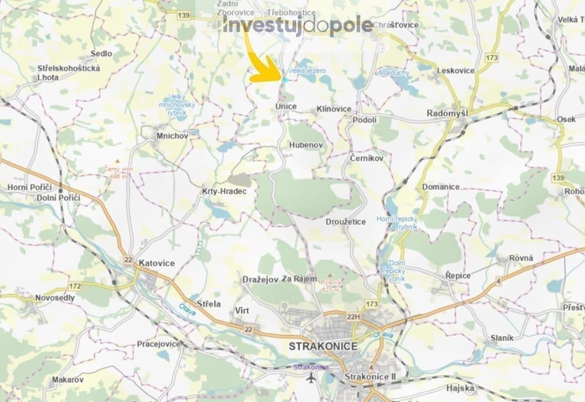 Predaj pozemku 3.150 m², Chrášťovice, Jihočeský kraj Predaj pozemku 3.150 m², Chrášťovice, Jihočeský kraj