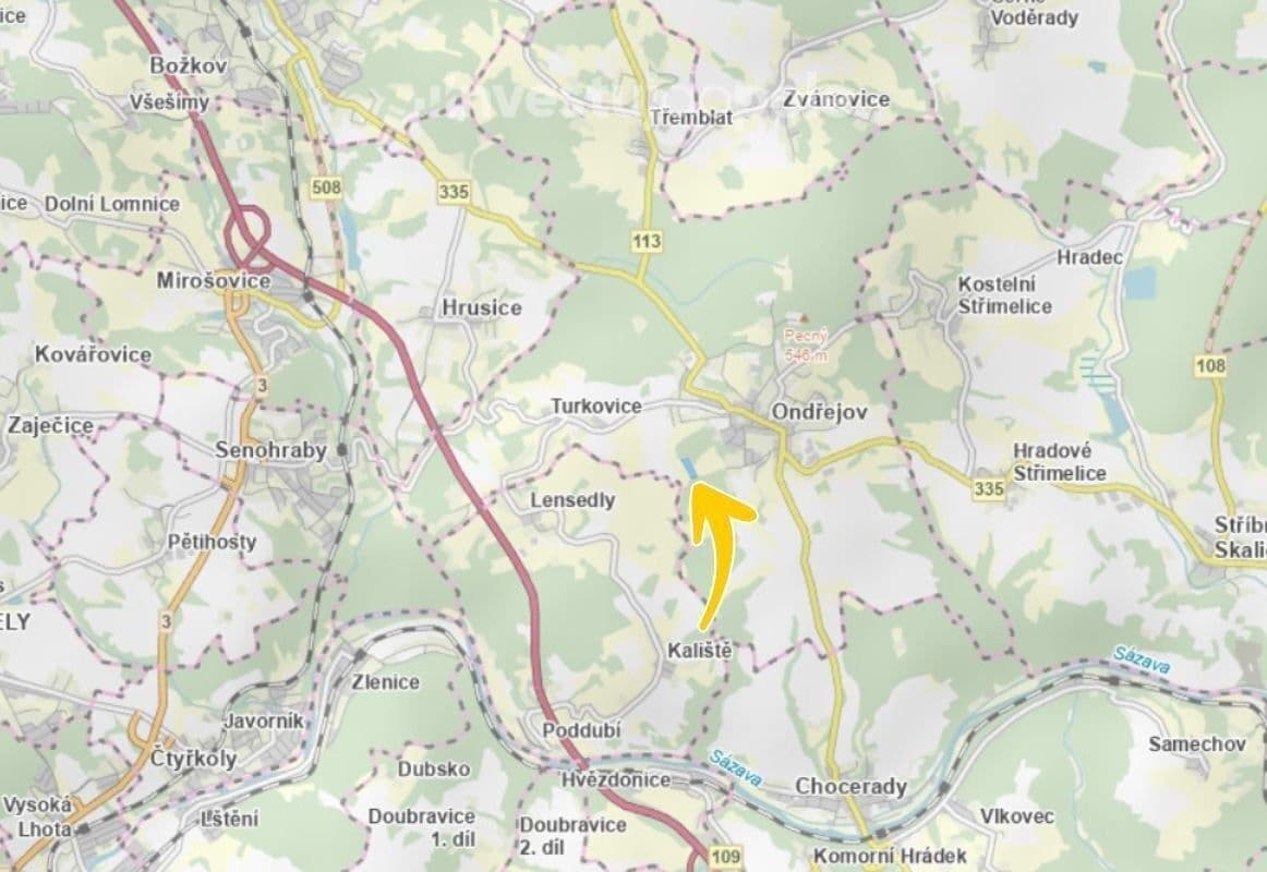 Predaj pozemku 2.613 m², Ondřejov, Středočeský kraj Predaj pozemku 2.613 m², Ondřejov, Středočeský kraj