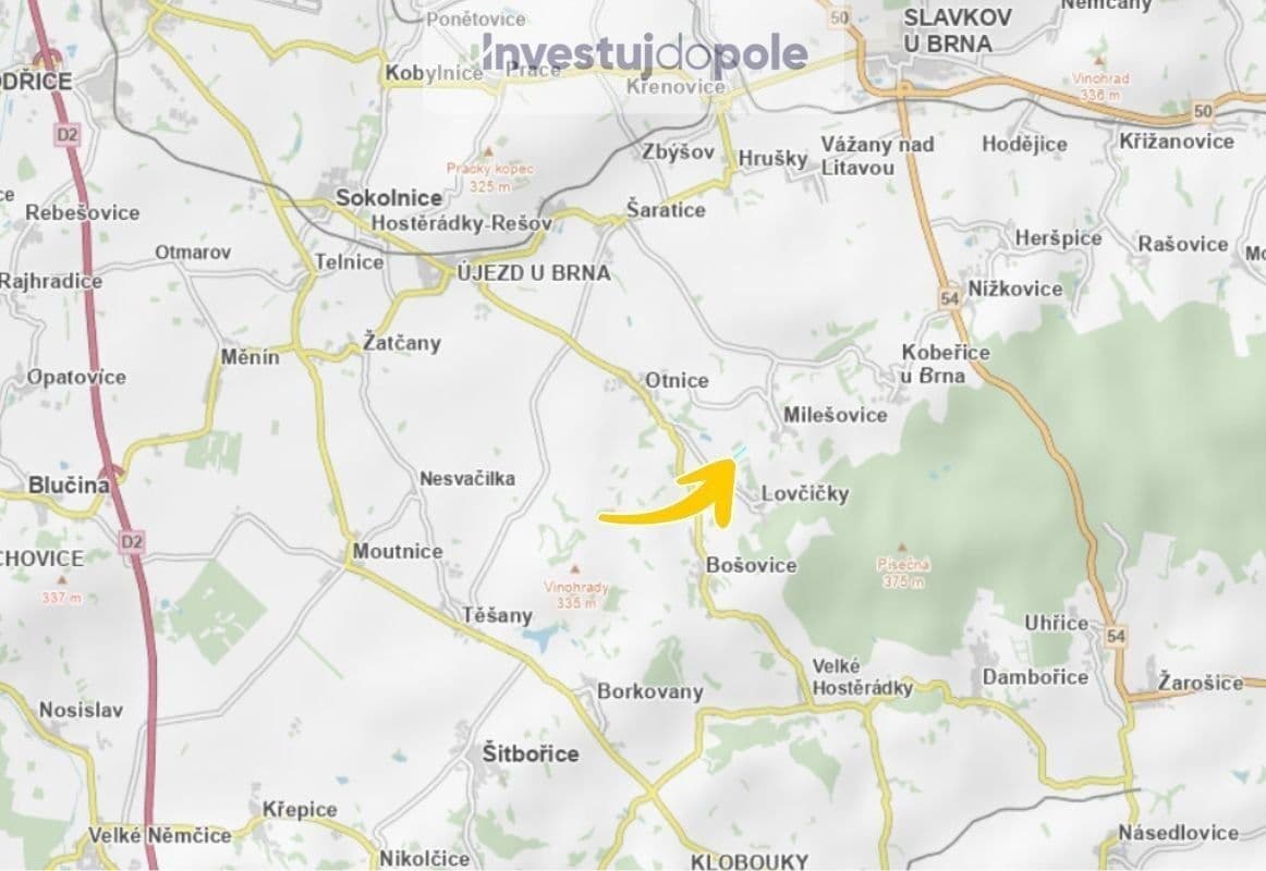Predaj pozemku 2.359 m², Lovčičky, Jihomoravský kraj Predaj pozemku 2.359 m², Lovčičky, Jihomoravský kraj