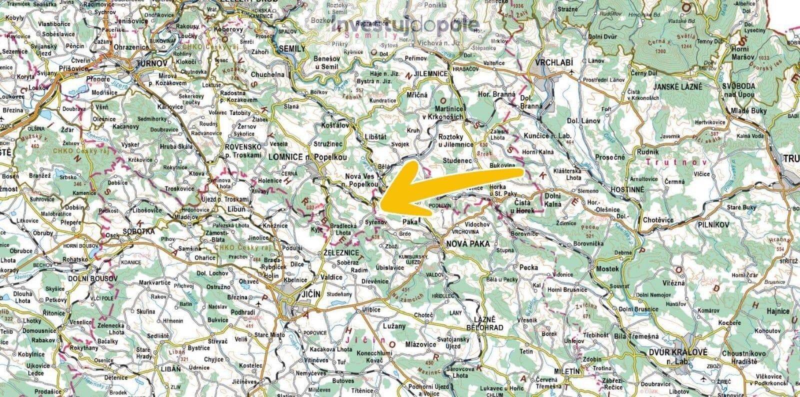 Predaj pozemku 4.007 m², Stará Paka, Královéhradecký kraj Predaj pozemku 4.007 m², Stará Paka, Královéhradecký kraj