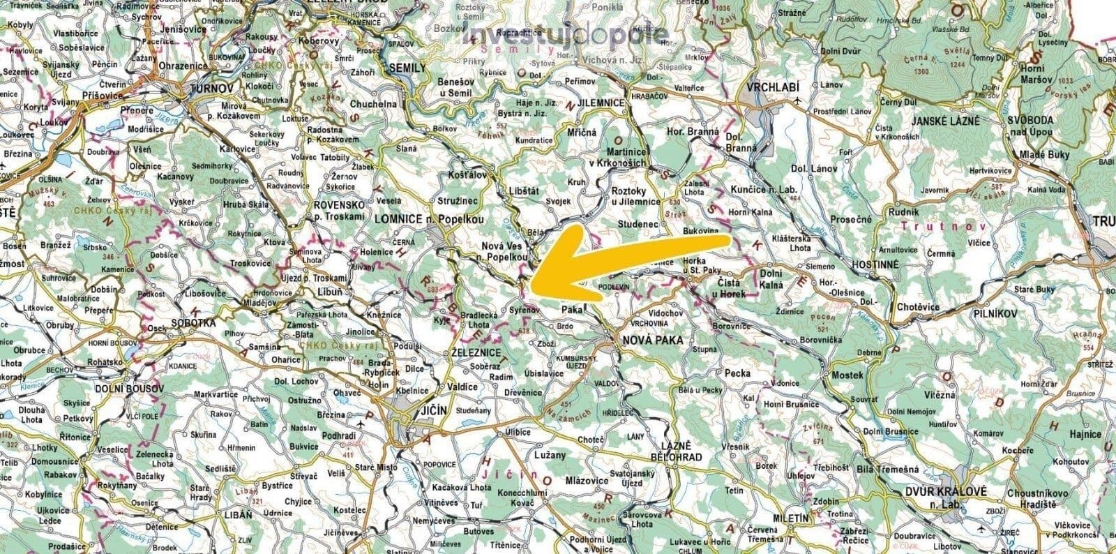 Predaj pozemku 4.007 m², Stará Paka, Královéhradecký kraj Predaj pozemku 4.007 m², Stará Paka, Královéhradecký kraj