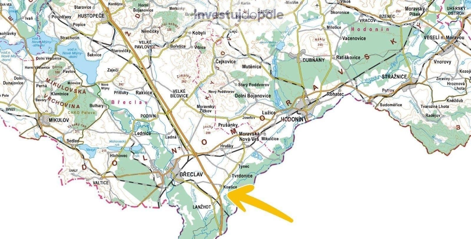 Predaj pozemku 8.699 m², Kostice, Jihomoravský kraj Predaj pozemku 8.699 m², Kostice, Jihomoravský kraj