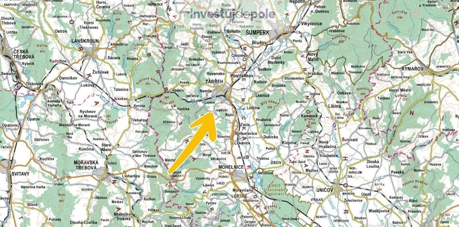 Predaj pozemku 2.433 m², Jestřebí, Olomoucký kraj Predaj pozemku 2.433 m², Jestřebí, Olomoucký kraj