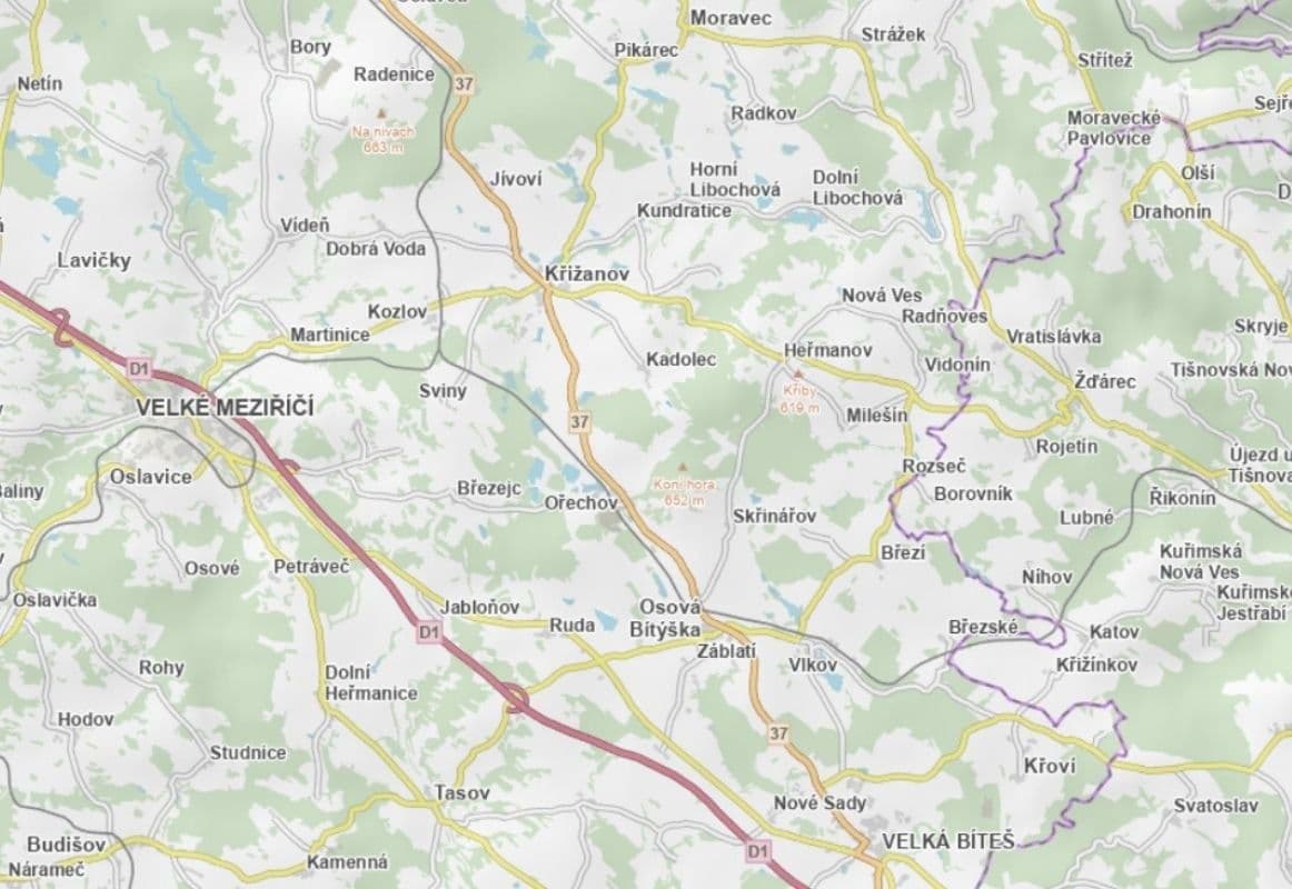 Predaj pozemku 11.824 m², Kadolec, Kraj Vysočina Predaj pozemku 11.824 m², Kadolec, Kraj Vysočina