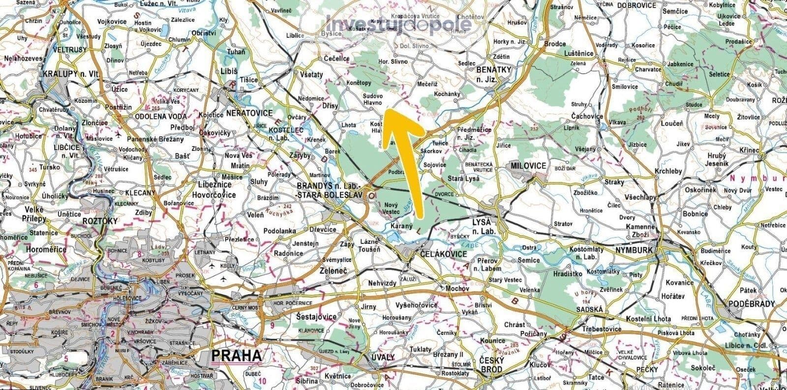 Predaj pozemku 6.314 m², Sudovo Hlavno, Středočeský kraj Predaj pozemku 6.314 m², Sudovo Hlavno, Středočeský kraj