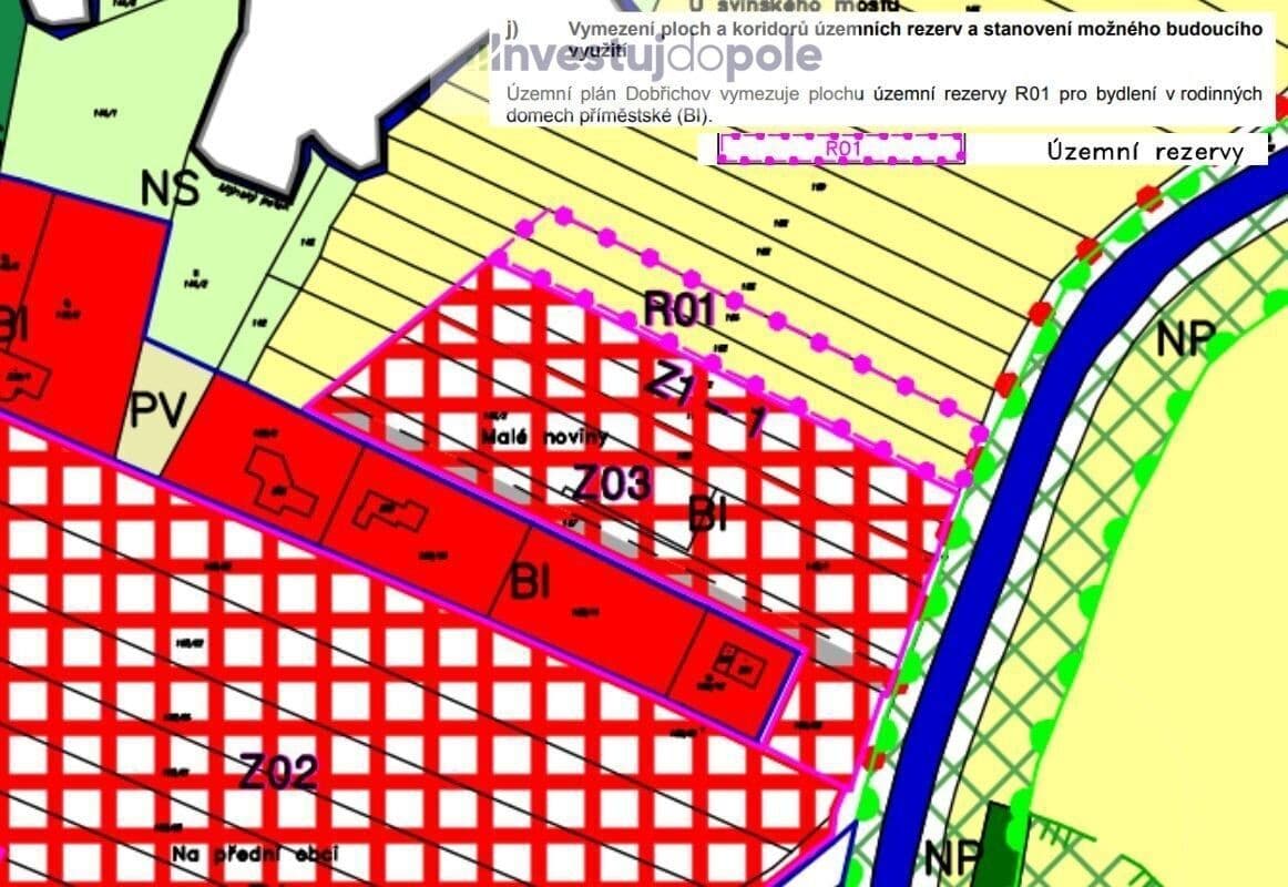 Predaj pozemku 1.645 m², Dobřichov, Středočeský kraj Predaj pozemku 1.645 m², Dobřichov, Středočeský kraj