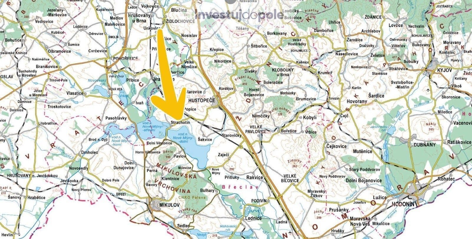 Predaj pozemku 4.997 m², Strachotín, Jihomoravský kraj Predaj pozemku 4.997 m², Strachotín, Jihomoravský kraj