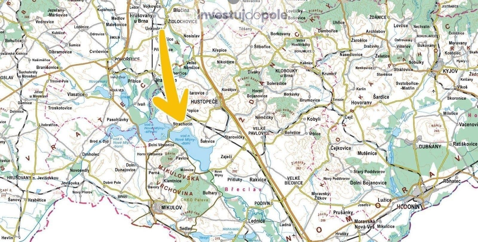 Predaj pozemku 4.997 m², Strachotín, Jihomoravský kraj Predaj pozemku 4.997 m², Strachotín, Jihomoravský kraj