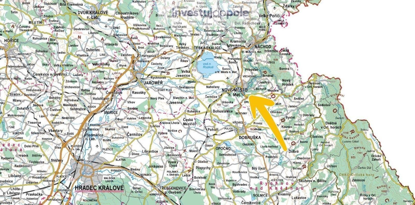 Predaj pozemku 9.860 m², Nové Město nad Metují, Královéhradecký kraj Predaj pozemku 9.860 m², Nové Město nad Metují, Královéhradecký kraj