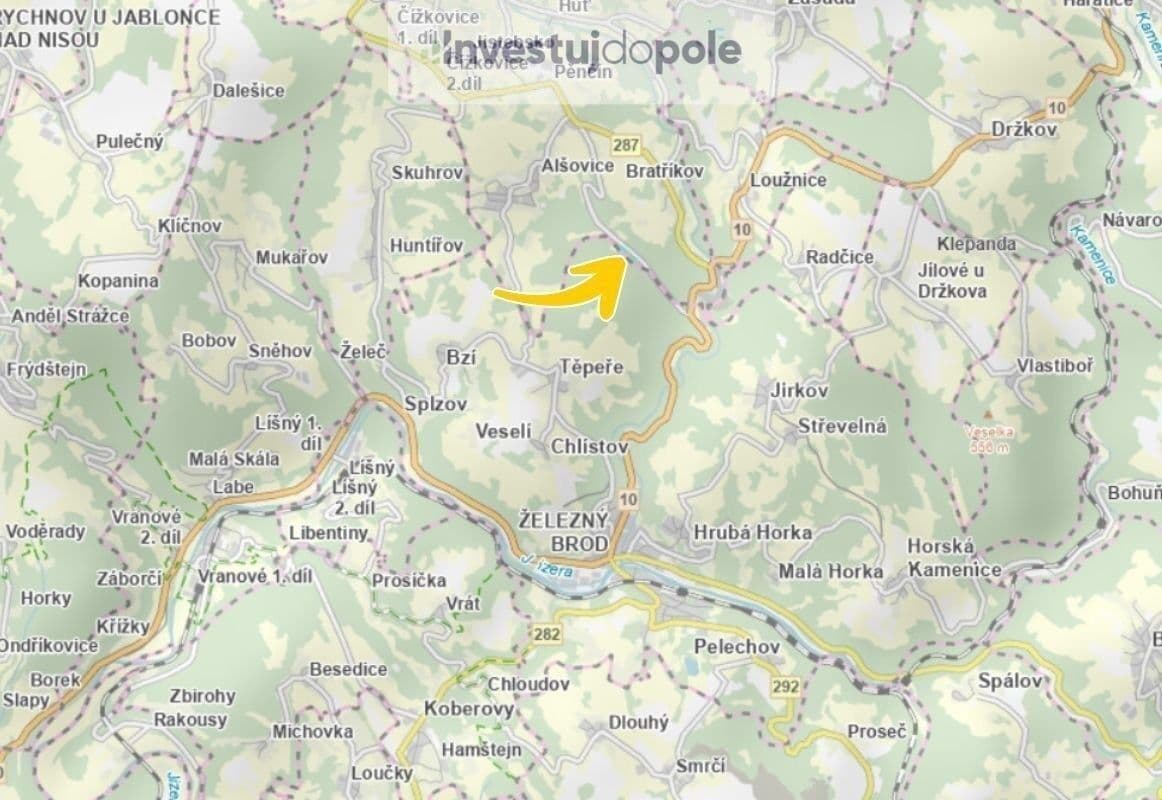 Predaj pozemku 5.685 m², Pěnčín, Liberecký kraj Predaj pozemku 5.685 m², Pěnčín, Liberecký kraj