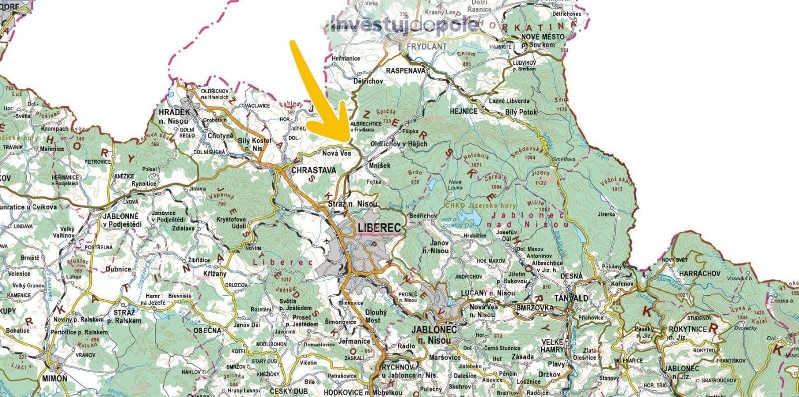 Predaj pozemku 20.300 m², Mníšek, Liberecký kraj Predaj pozemku 20.300 m², Mníšek, Liberecký kraj