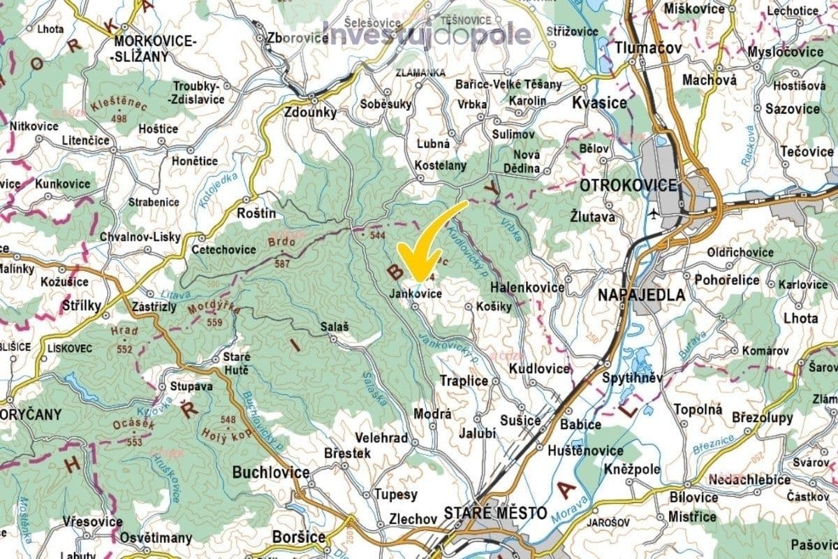 Predaj pozemku 3.357 m², Jankovice, Zlínský kraj Predaj pozemku 3.357 m², Jankovice, Zlínský kraj