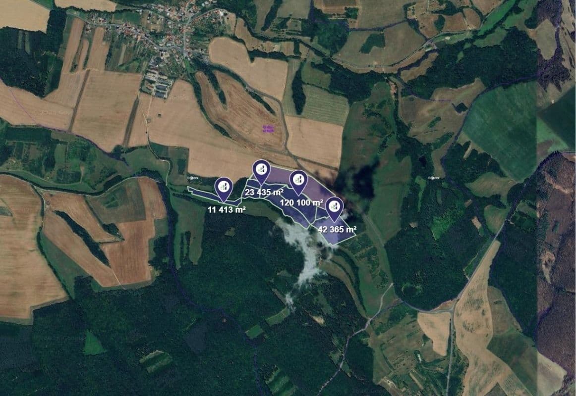 Predaj pozemku 1.591 m², Částkov, Zlínský kraj Predaj pozemku 1.591 m², Částkov, Zlínský kraj