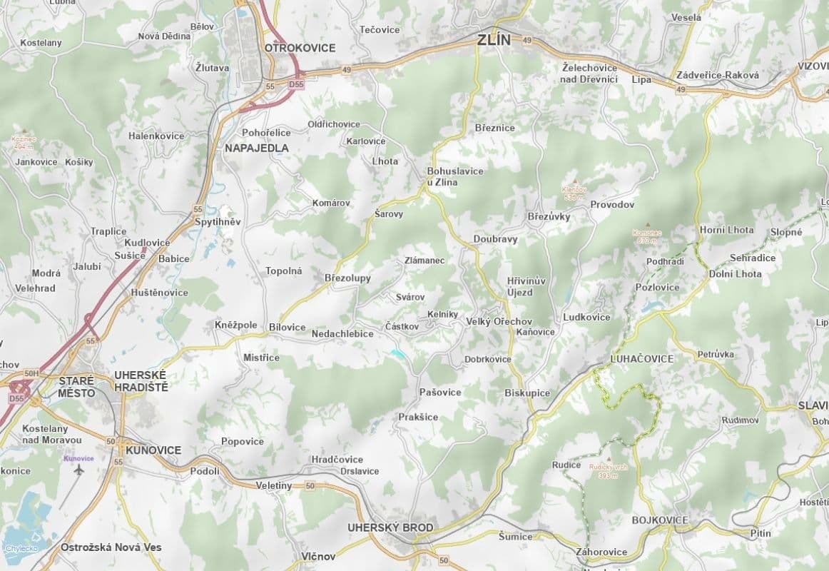 Predaj pozemku 1.591 m², Částkov, Zlínský kraj Predaj pozemku 1.591 m², Částkov, Zlínský kraj