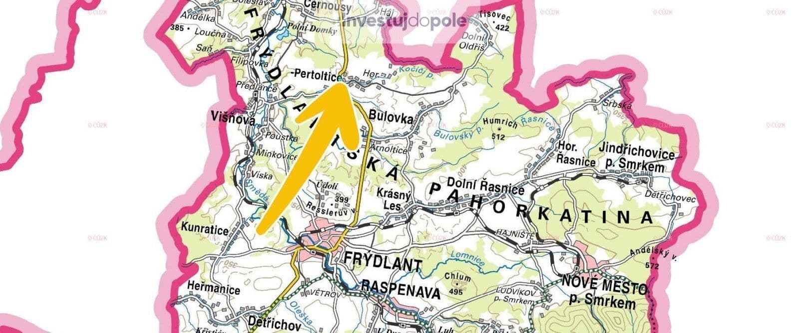 Predaj pozemku 21.724 m², Pertoltice, Liberecký kraj Predaj pozemku 21.724 m², Pertoltice, Liberecký kraj