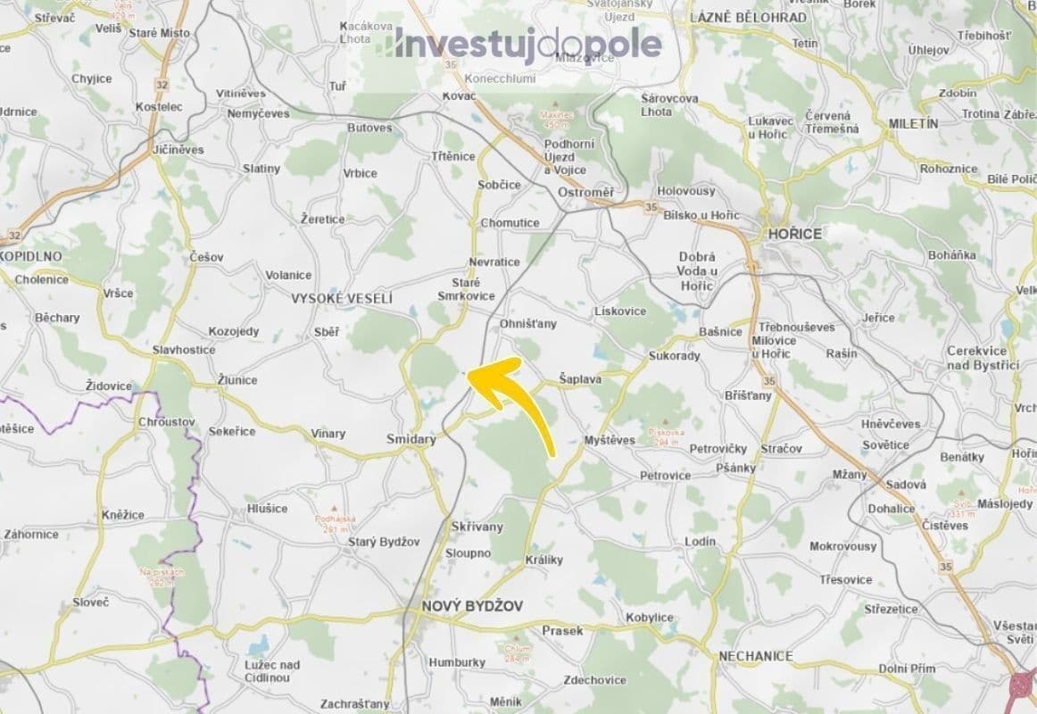 Predaj pozemku 911 m², Smidary, Královéhradecký kraj Predaj pozemku 911 m², Smidary, Královéhradecký kraj