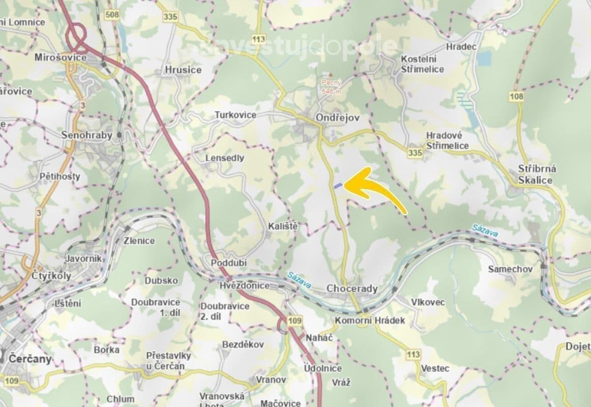 Predaj pozemku 3.581 m², Ondřejov, Středočeský kraj Predaj pozemku 3.581 m², Ondřejov, Středočeský kraj