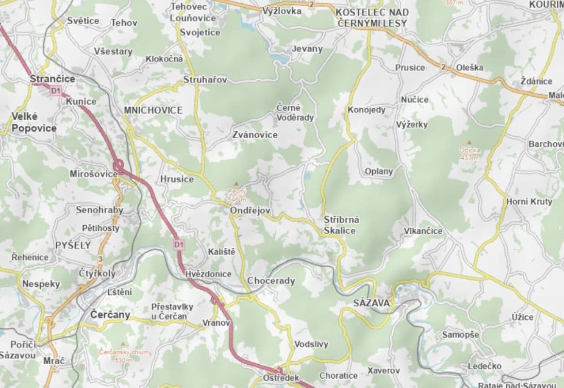 Predaj pozemku 3.581 m², Ondřejov, Středočeský kraj Predaj pozemku 3.581 m², Ondřejov, Středočeský kraj