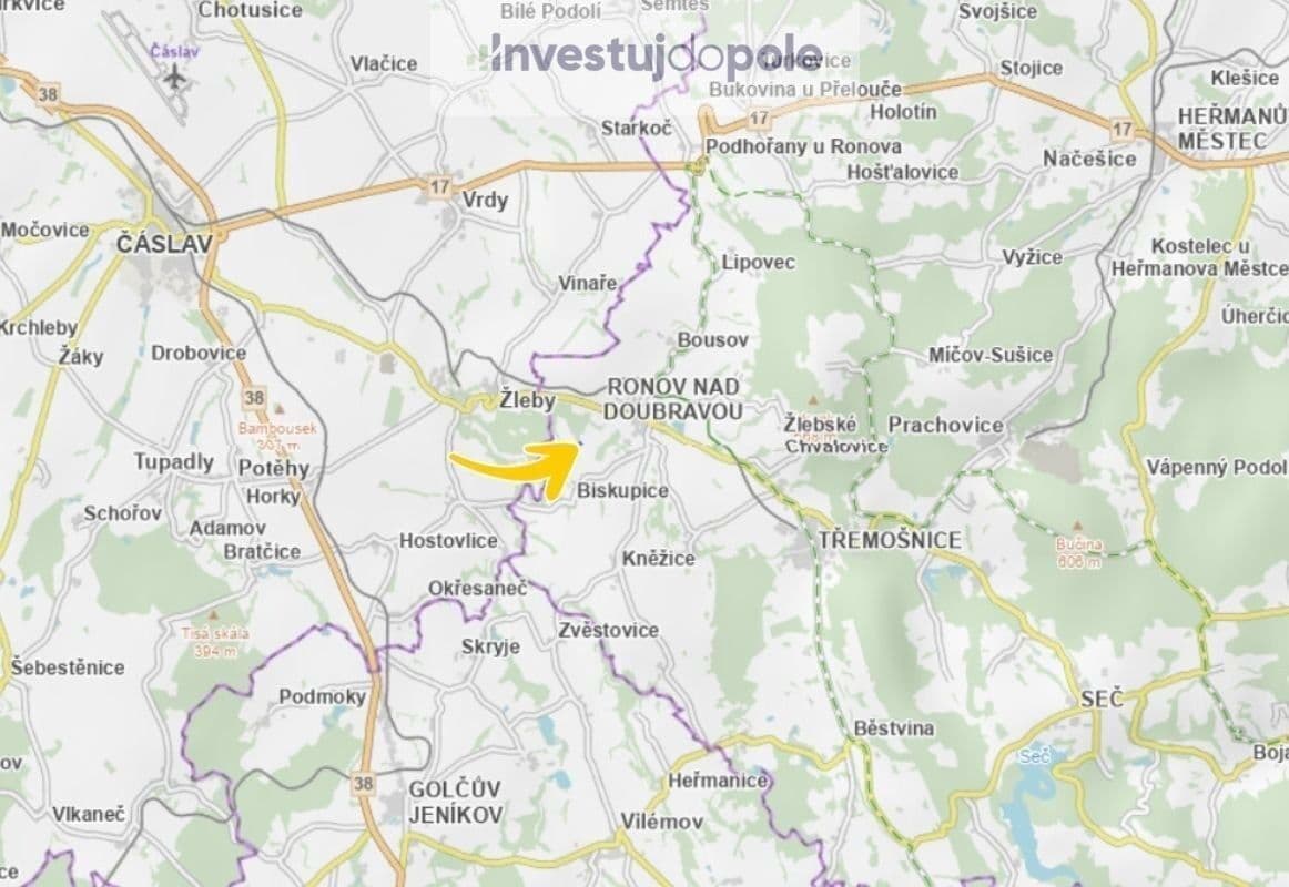 Predaj pozemku 1.294 m², Ronov nad Doubravou, Pardubický kraj Predaj pozemku 1.294 m², Ronov nad Doubravou, Pardubický kraj
