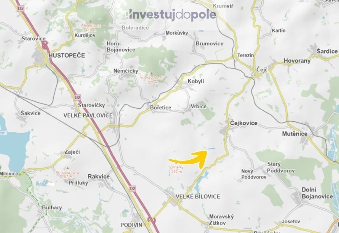 Predaj pozemku 11.743 m², Čejkovice, Jihomoravský kraj Predaj pozemku 11.743 m², Čejkovice, Jihomoravský kraj