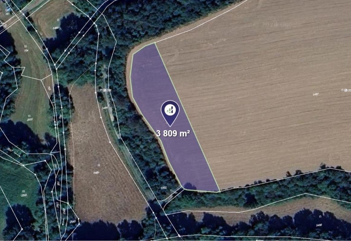 Predaj pozemku 2.539 m², Lomy, Kraj Vysočina Predaj pozemku 2.539 m², Lomy, Kraj Vysočina