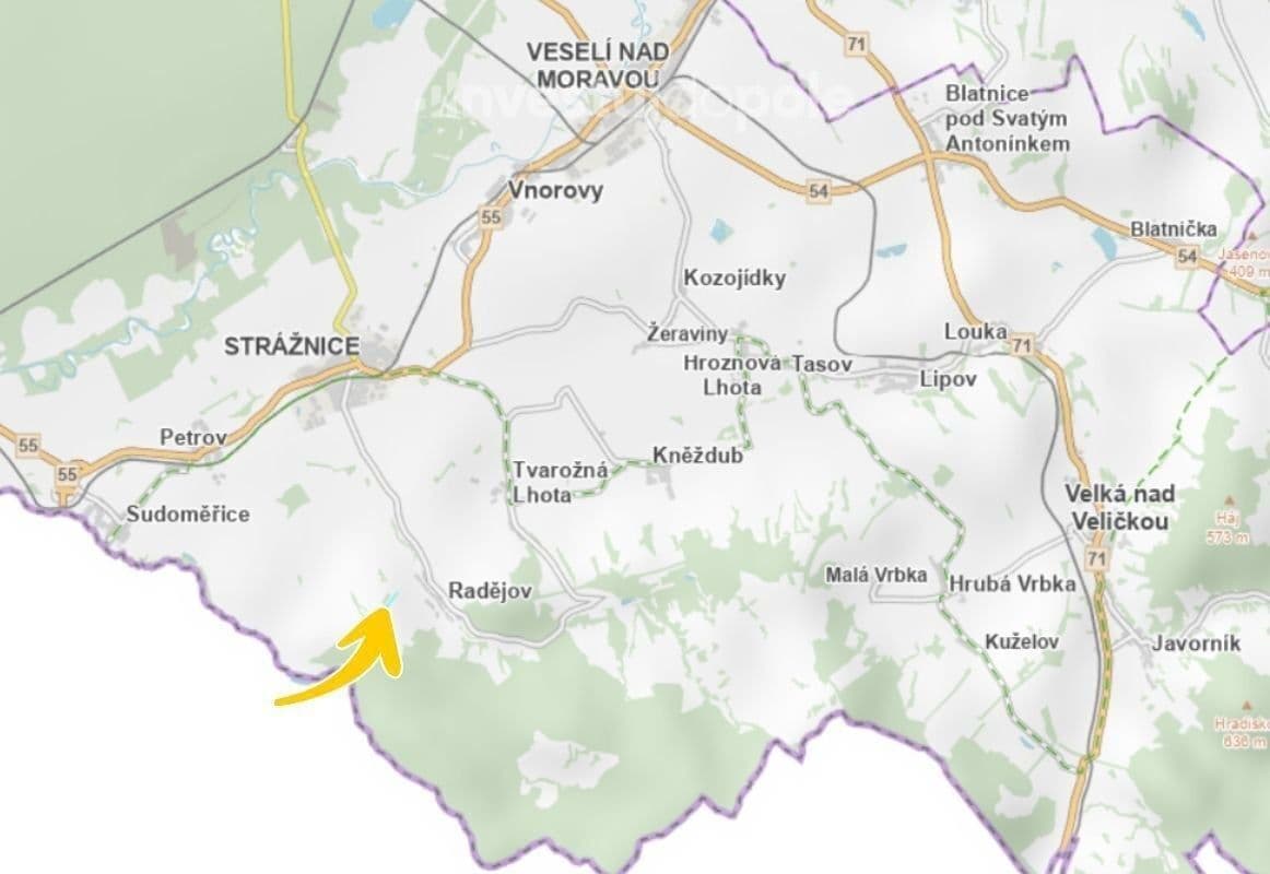 Predaj pozemku 937 m², Radějov, Jihomoravský kraj Predaj pozemku 937 m², Radějov, Jihomoravský kraj